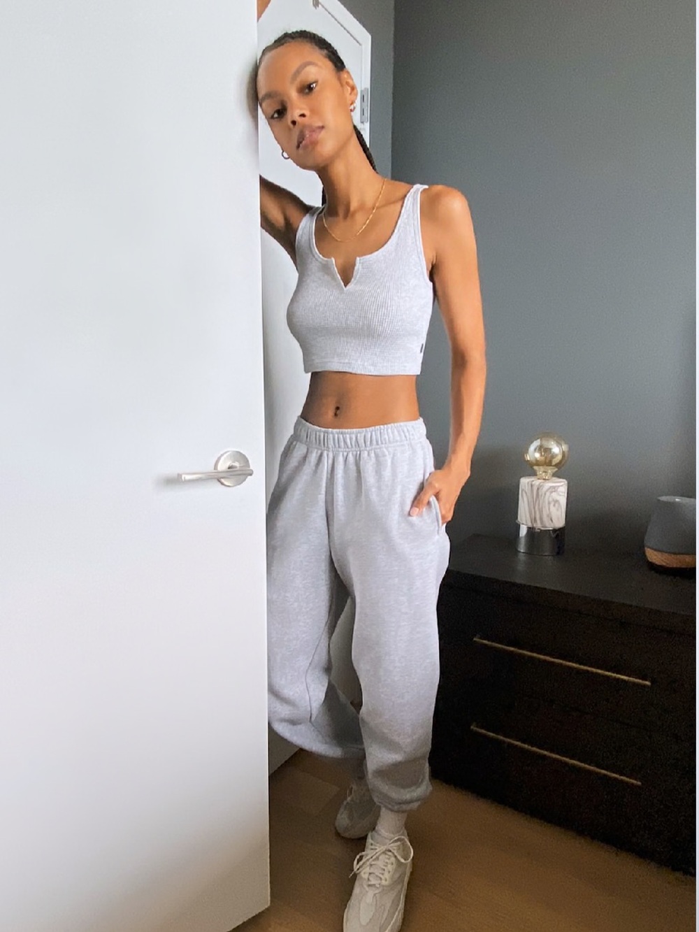 Ribbed TNA Tank Crop Top